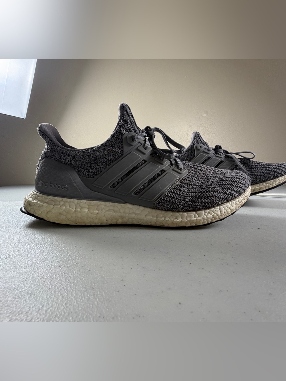Adidas Ultra Boost Men’s Running Shoes 8.5 - Grey